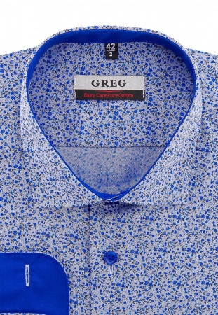 Сорочка мужская длинный рукав GREG 223/111/233/Z/1