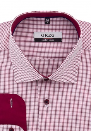 Сорочка мужская длинный рукав GREG 164/137/0142/Z/1p STRETCH_GB