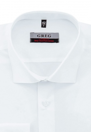 Сорочка мужская длинный рукав GREG 100/131/WHITE/Z