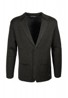Кардиган мужской GREG G136-KF-микро Z (т.серый/чёрн.)